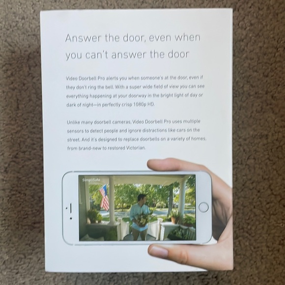 SimpliSafe Pro SSDB3 Smart Wi-Fi Video Doorbell pro wired Security new - Picture 5 of 5